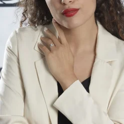 Histoire d'Or Bague Eva Or Blanc Topaze Et Diamant* Bagues|Bagues Avec Pierre