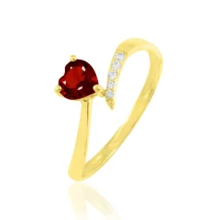 Best Histoire d'Or Bague Eva Or Jaune Grenat Et Diamant
