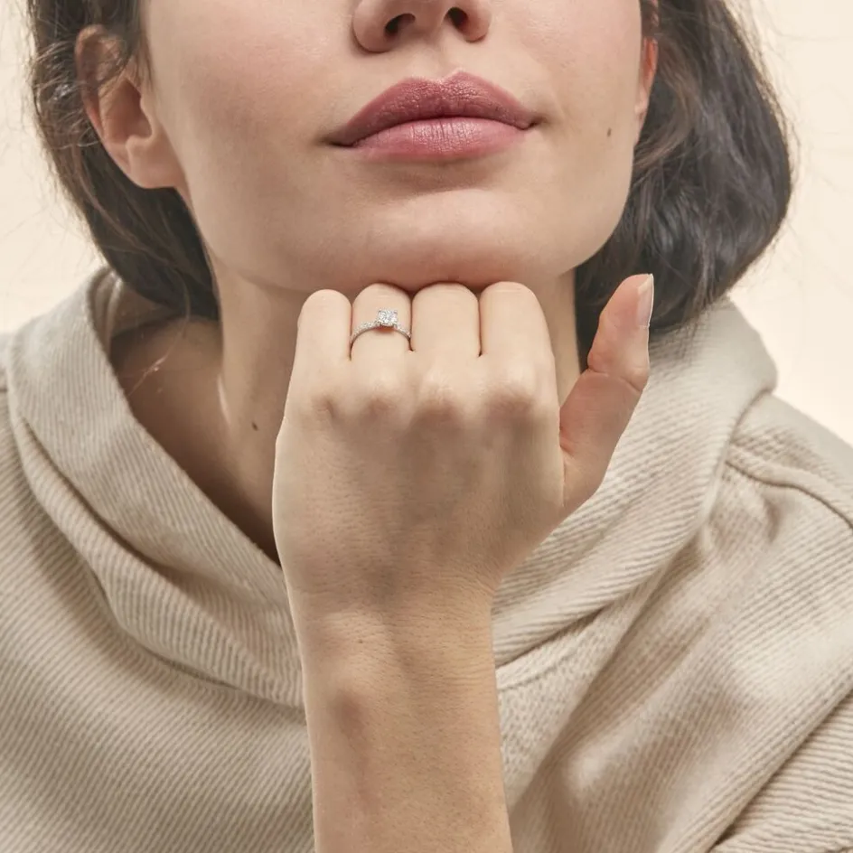 Clearance Histoire d'Or Bague Frika Or Blanc Diamant