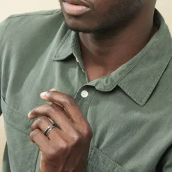 JOURDAN Bague Gaetane Acier Blanc* Bagues|Bagues Sans Pierre