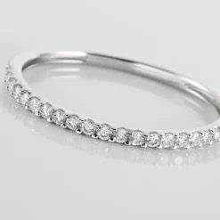 Outlet Histoire d'Or Bague Gizella or blanc diamant