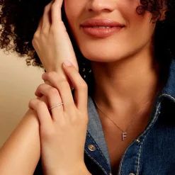 Outlet Histoire d'Or Bague Gizella or blanc diamant