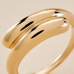 Best Histoire d'Or Bague Graham Plaqué Or Jaune