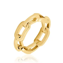 Outlet Histoire d'Or Bague Hera Acier Dore Yonna Forcat Large