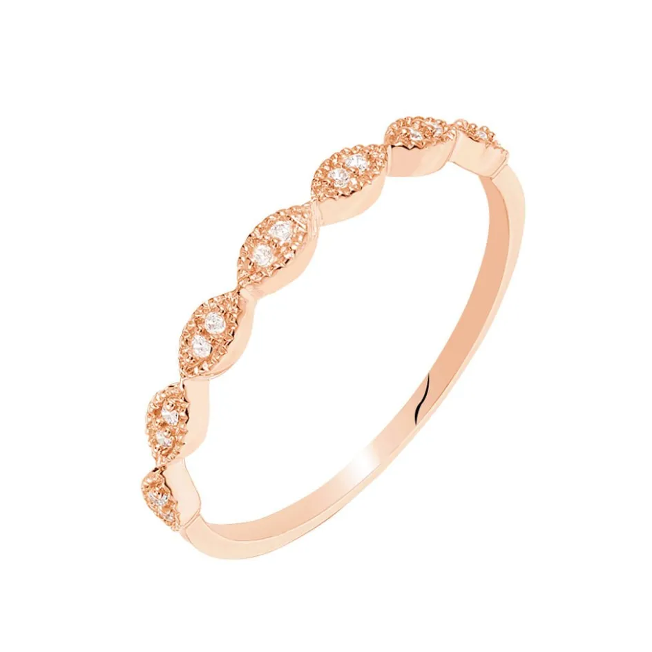 Clearance Histoire d'Or Bague Hestia Or Rose Oxyde De Zirconium