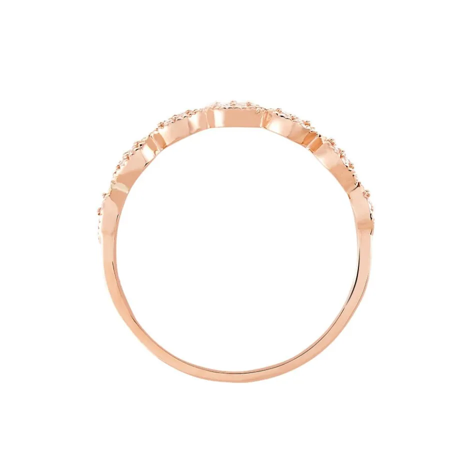 Clearance Histoire d'Or Bague Hestia Or Rose Oxyde De Zirconium