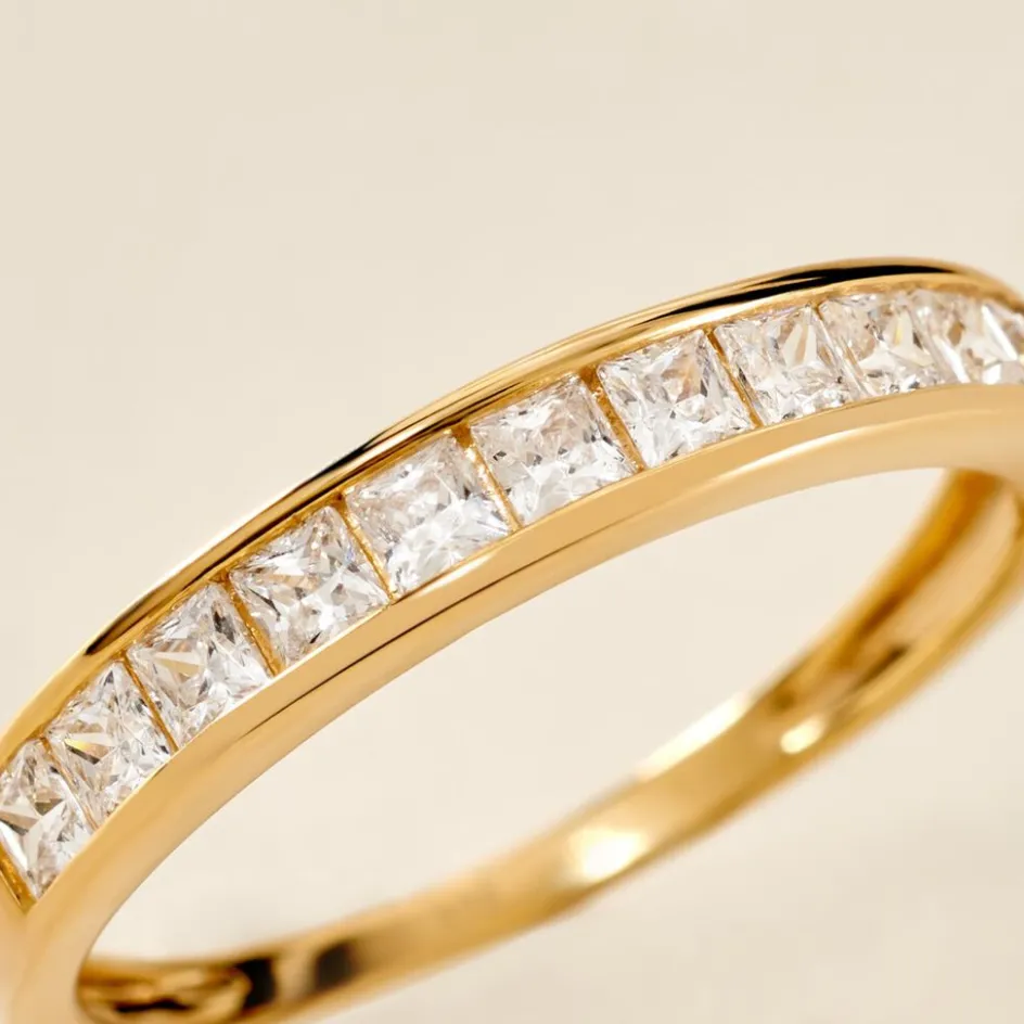 Outlet Histoire d'Or Bague Hyacintha Or Jaune Oxyde De Zirconium