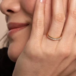 Outlet Histoire d'Or Bague Hyacintha Or Jaune Oxyde De Zirconium