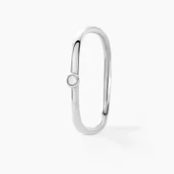 Online Histoire d'Or Bague Infini Pop De Zirconium argent blanc oxyde