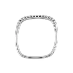 Clearance Histoire d'Or Bague Infini Pop De Zirconium argent blanc oxyde