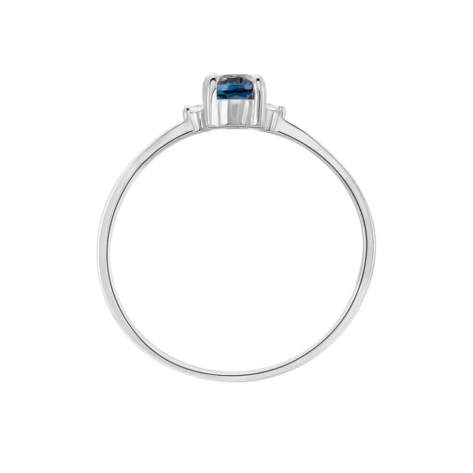 Outlet Histoire d'Or Bague Janah Or Blanc Topaze Et Oxyde De Zirconium