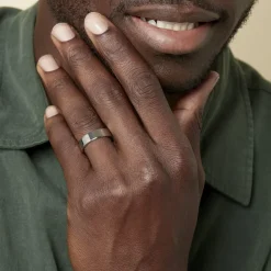 Clearance JOURDAN Bague Ahou Acier Blanc Diamant