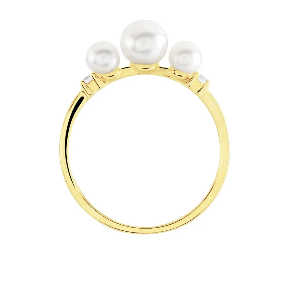 Sale Histoire d'Or Bague Jwan Or Jaune Perle De Culture