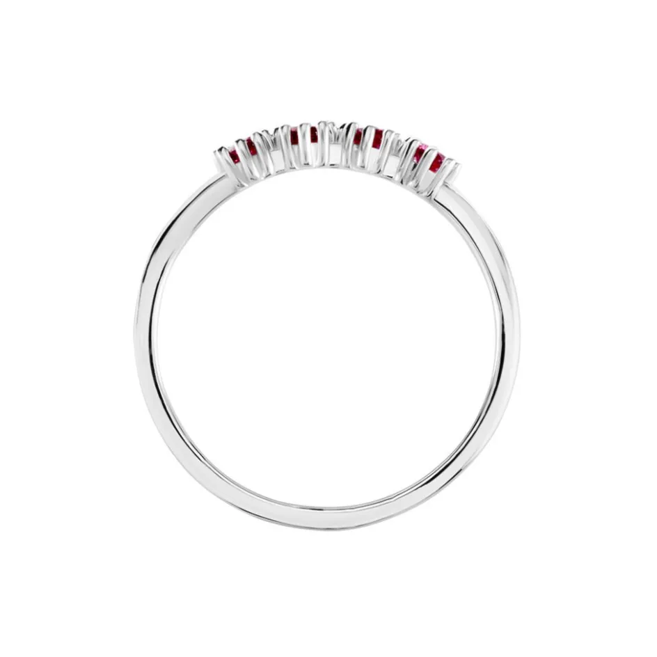 Sale Histoire d'Or Bague Karrie Argent Blanc Oxyde De Zirconium argent blanc oxyde rouge