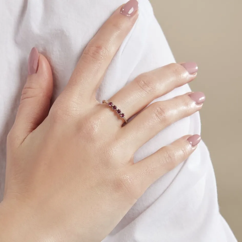 Sale Histoire d'Or Bague Karrie Argent Blanc Oxyde De Zirconium argent blanc oxyde rouge