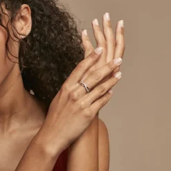 Clearance Histoire d'Or Bague Kassandre Argent Blanc Oxyde De Zirconium