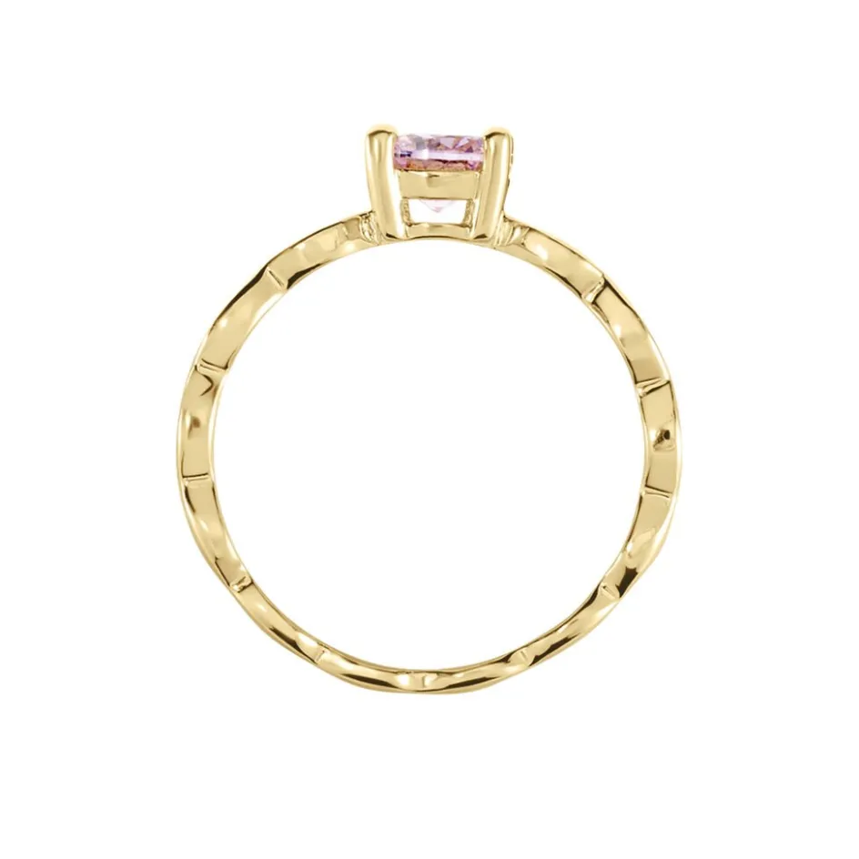 Best Histoire d'Or Bague Kurt Plaqué Or Jaune Oxyde De Zirconium plaqué or jaune oxyde rose