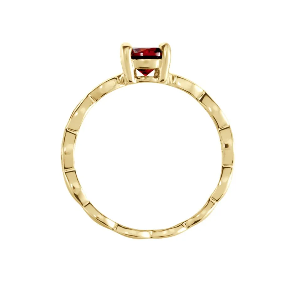 Sale Histoire d'Or Bague Kurt Plaqué Or Jaune Oxyde De Zirconium plaqué or jaune oxyde grenat