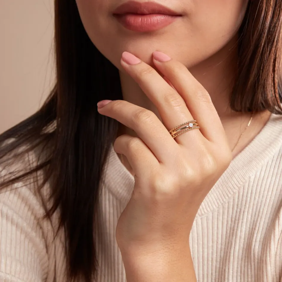 Sale Histoire d'Or Bague Lazzaro Or Jaune Diamant