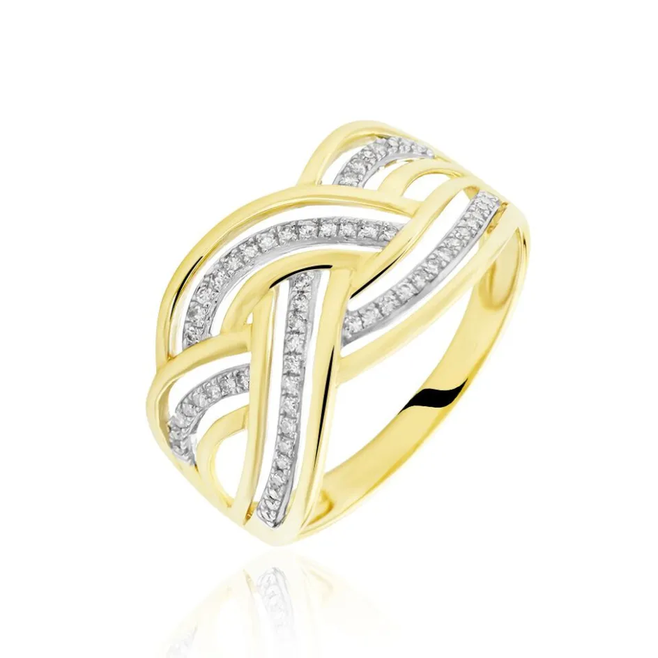 Histoire d'Or Bague Leopoldine or jaune diamant