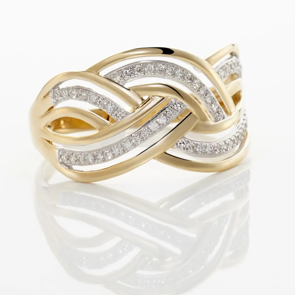 Histoire d'Or Bague Leopoldine or jaune diamant