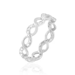 Sale Histoire d'Or Bague Lilo Or Blanc Oxyde De Zirconium