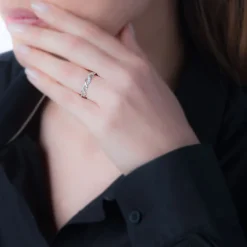 Sale Histoire d'Or Bague Lilo Or Blanc Oxyde De Zirconium