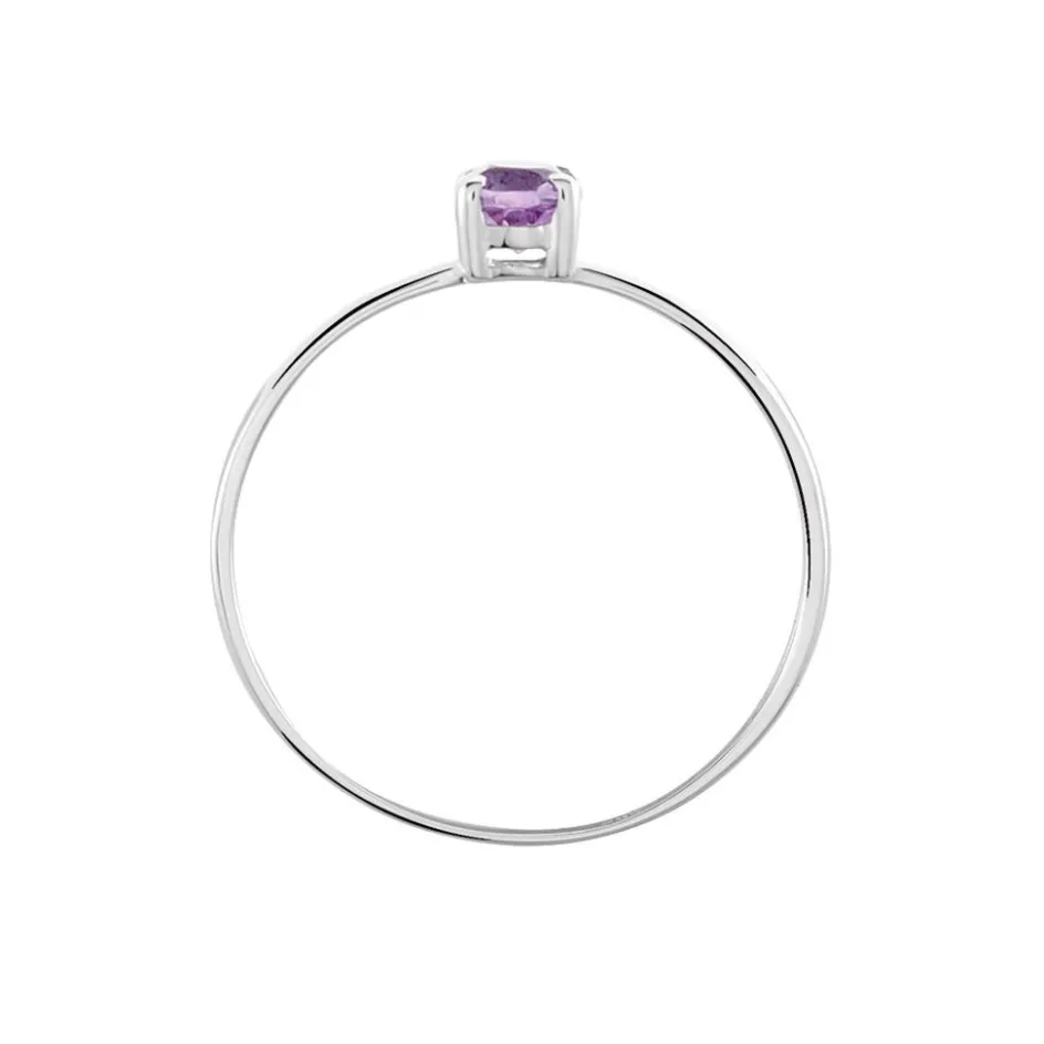 Clearance Histoire d'Or Bague Lily Or Blanc Amethyste or blanc amethyste violette