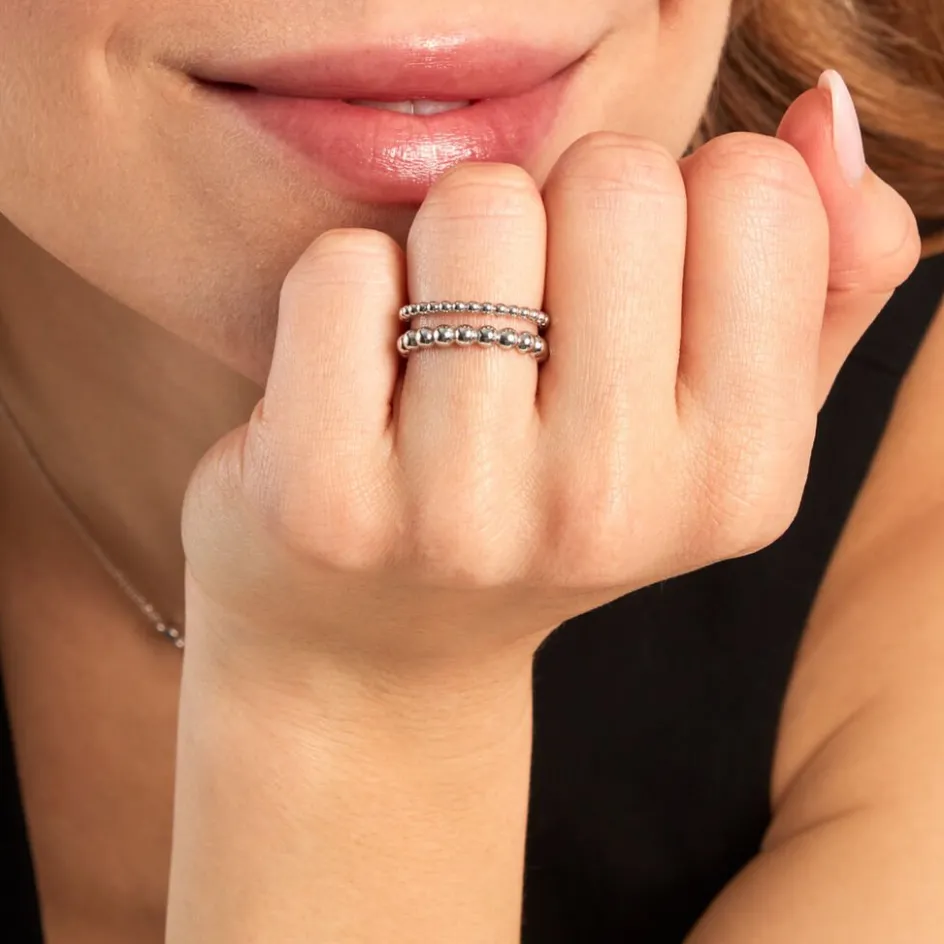 Outlet Histoire d'Or Bague Louisette Argent Blanc