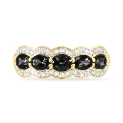 Outlet Histoire d'Or Bague Margaux Or Jaune Onyx Et Diamant