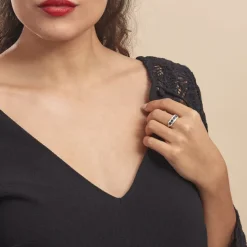 New Histoire d'Or Bague Margaux Et Diamant or jaune saphir