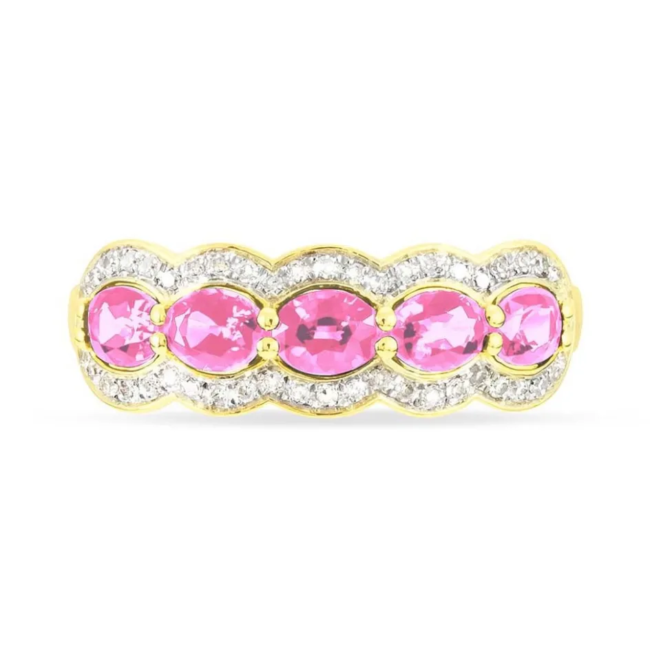 New Histoire d'Or Bague Margaux Or Jaune Tourmaline Et Diamant