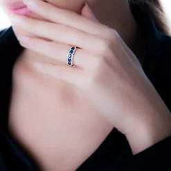 Clearance Histoire d'Or Bague Margaux Or Rose Agate Et Diamant