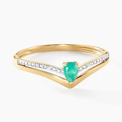 Histoire d'Or Bague Marjeta Or Jaune Emeraude Diamant* Bagues|Bagues Avec Pierre