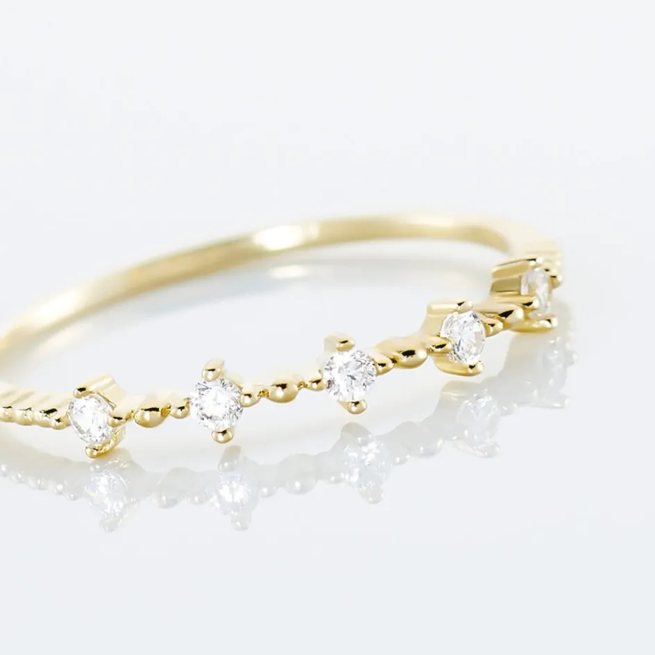 Sale Histoire d'Or Bague Maximilienne Or Jaune Oxyde De Zirconium