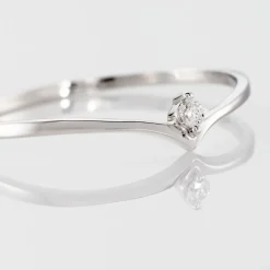 Outlet Histoire d'Or Bague Maye or blanc diamant