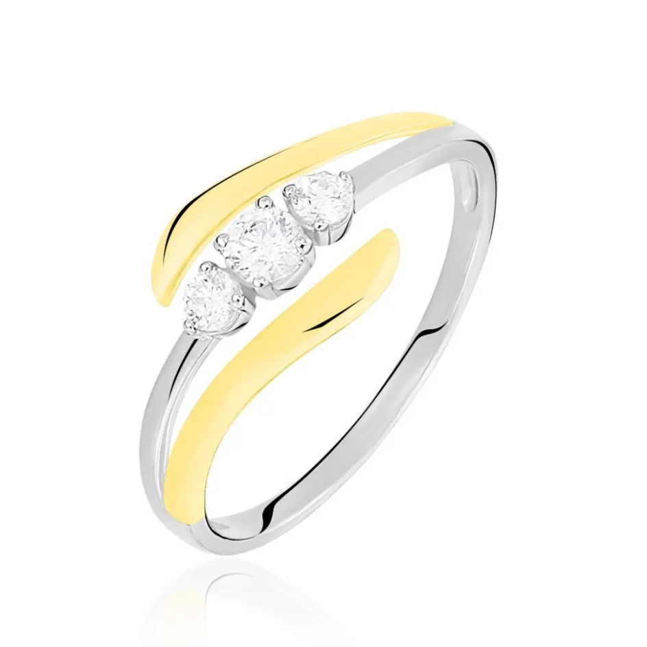 Clearance Histoire d'Or Bague Mayline Or Bicolore Diamant