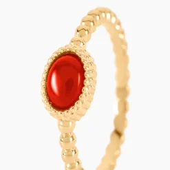 Sale Histoire d'Or Bague Memory Plaqué Or Jaune Pierre De Synthese