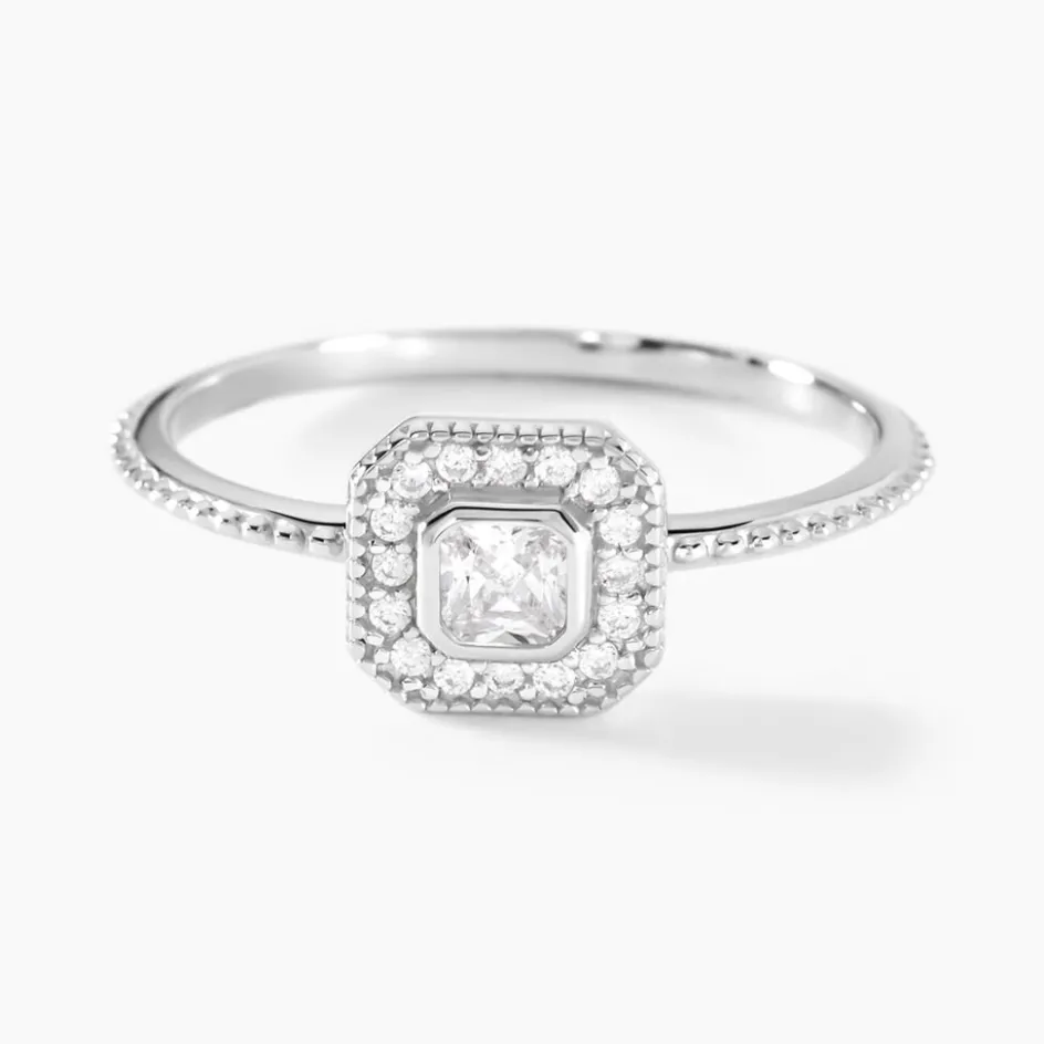 Outlet Histoire d'Or Bague Micarla Argent Blanc Oxyde De Zirconium