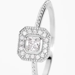 Outlet Histoire d'Or Bague Micarla Argent Blanc Oxyde De Zirconium