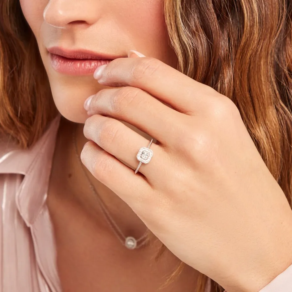 Outlet Histoire d'Or Bague Micarla Argent Blanc Oxyde De Zirconium