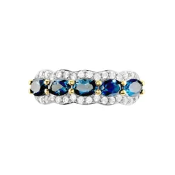 Clearance Histoire d'Or Bague Multipierres Or Jaune Margaux Topaze or jaune topaze london blue