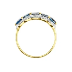Clearance Histoire d'Or Bague Multipierres Or Jaune Margaux Topaze or jaune topaze london blue