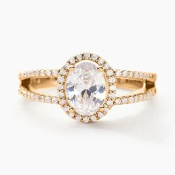 Clearance Histoire d'Or Bague Myriama Plaqué Or Jaune Oxyde De Zirconium