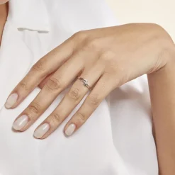 Hot Histoire d'Or Bague Nesryne De Zirconium or blanc oxyde