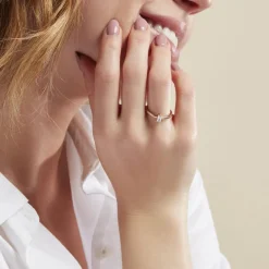 Clearance Histoire d'Or Bague Nila Plaqué Or Jaune Oxyde De Zirconium