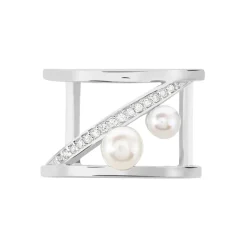 LAETIZIA Bague Nissi Argent Blanc Perle De Culture Oxyde De Zirconium* Bagues|Bagues Fantaisie