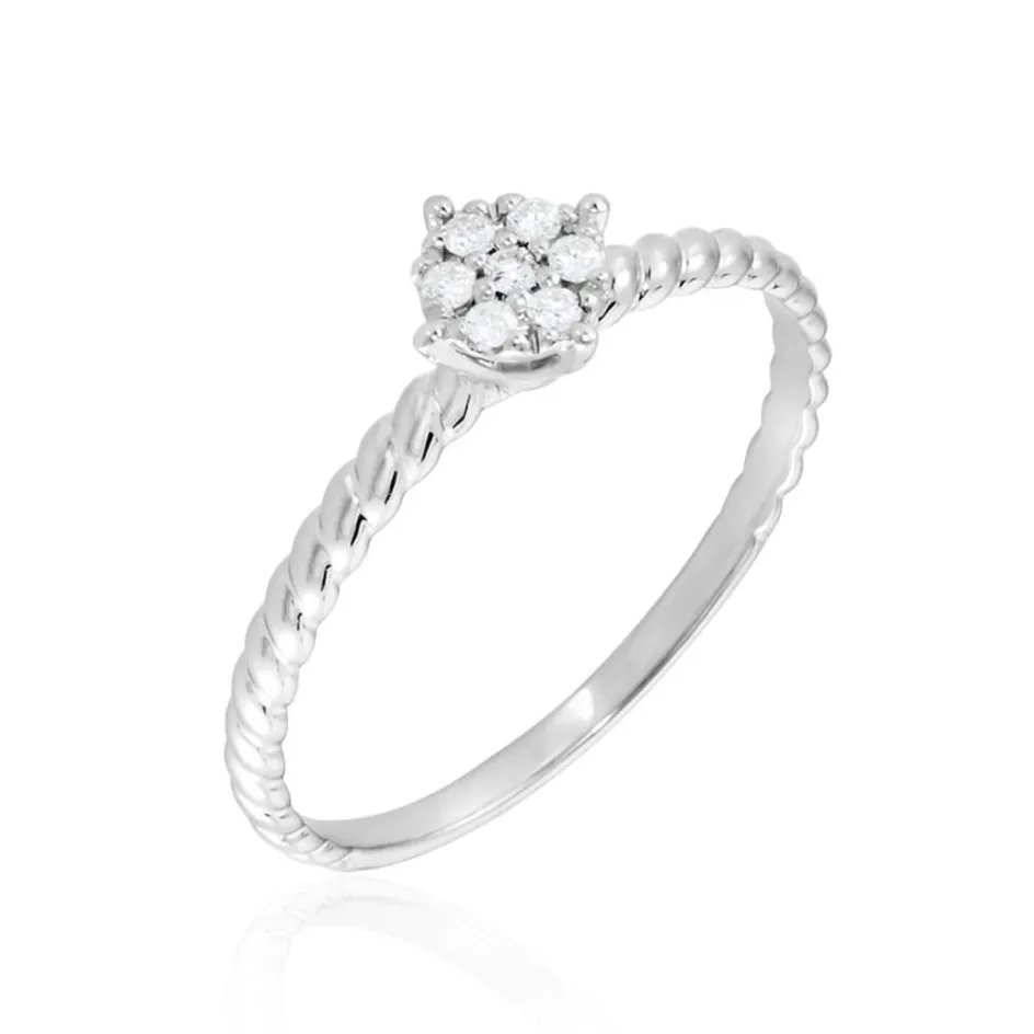 Clearance Histoire d'Or Bague Or Blanc Addie Diamants