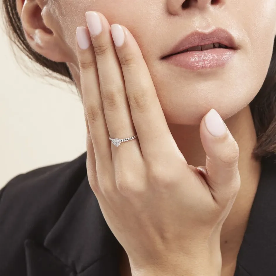 Clearance Histoire d'Or Bague Or Blanc Addie Diamants