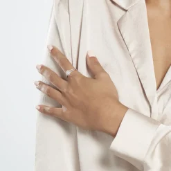 Best Histoire d'Or Bague Or Blanc Collection 1986 Diamants